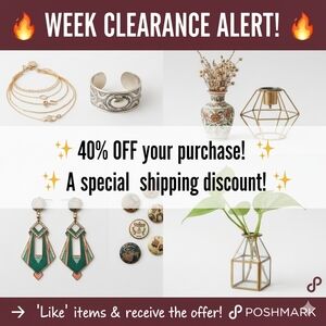 ​✨ WEEK CLEARANCE! 40% OFF Jewelry & Home Decor!